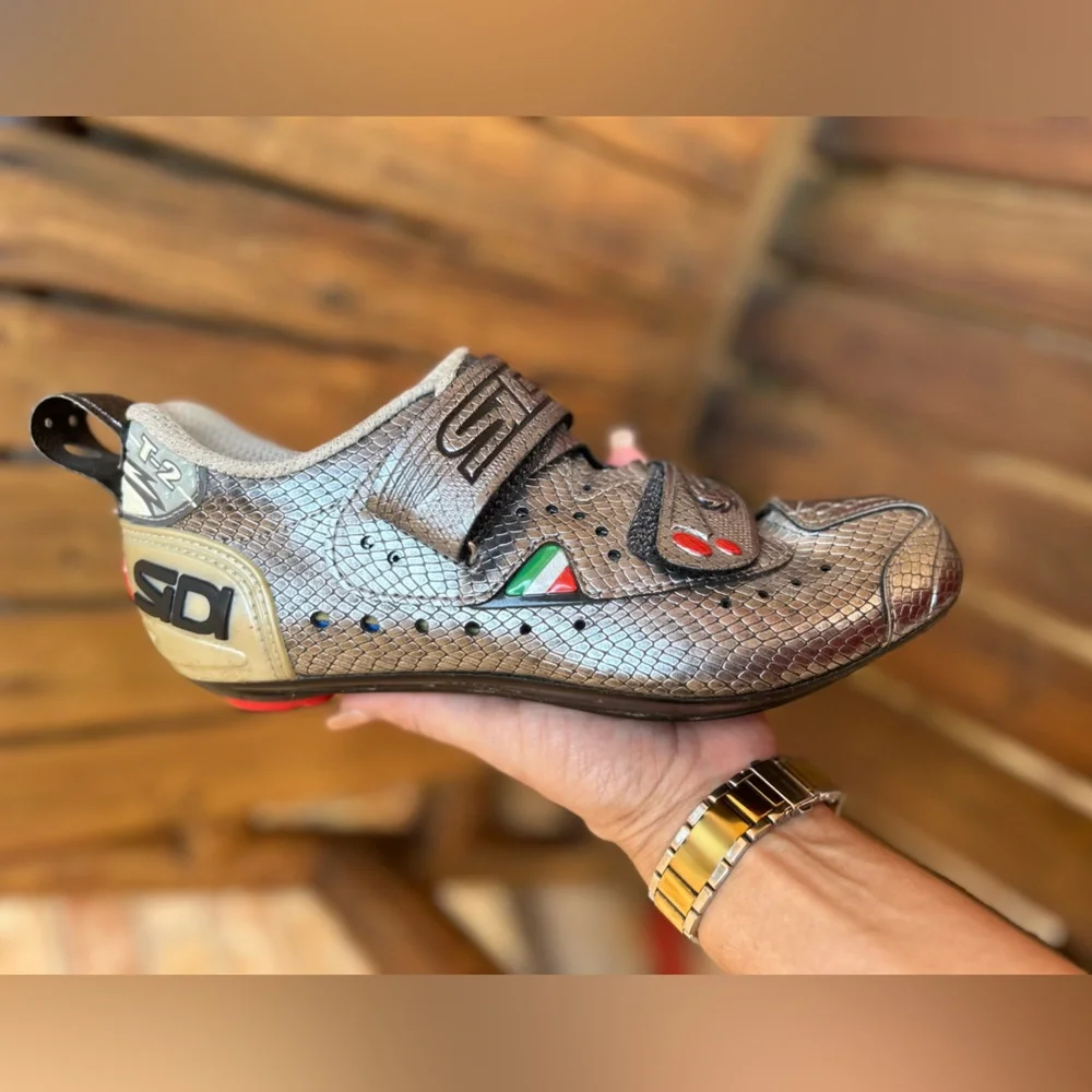 T2 carcon mamba silver snake triathlon Cycling Shoes - Size 7.5 men /9.5 W - Picture 13 of 16